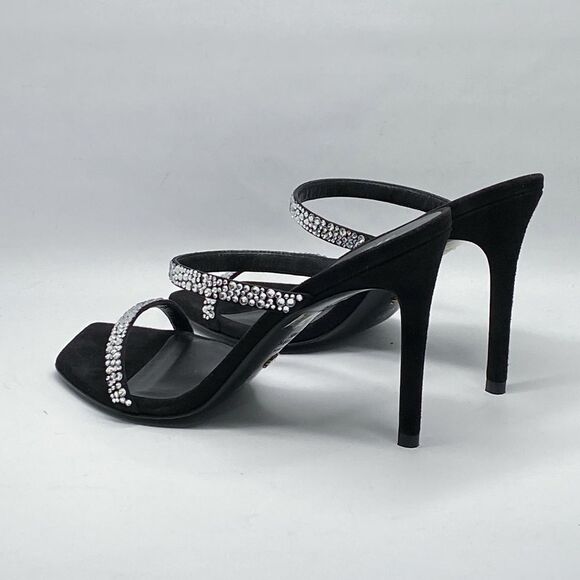 Stuart Weitzman Suede Embellished Sandals size 6.5 - Picture 7 of 11